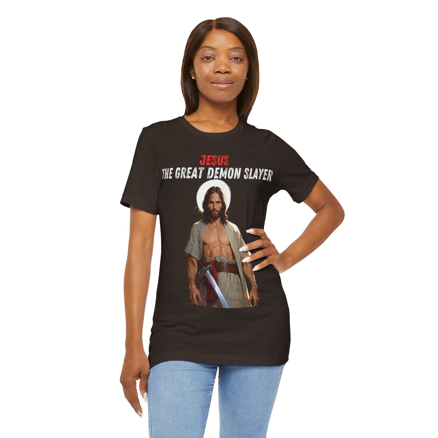 "Jesus the Great Demon Slayer T-Shirt | Christian Warrior Apparel by The Holy Fight"