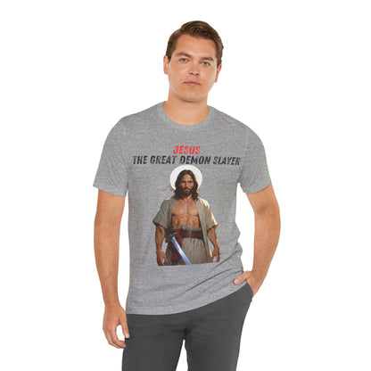 "Jesus the Great Demon Slayer T-Shirt | Christian Warrior Apparel by The Holy Fight"