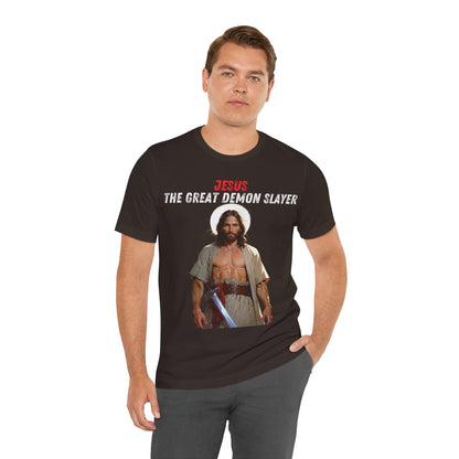 "Jesus the Great Demon Slayer T-Shirt | Christian Warrior Apparel by The Holy Fight"