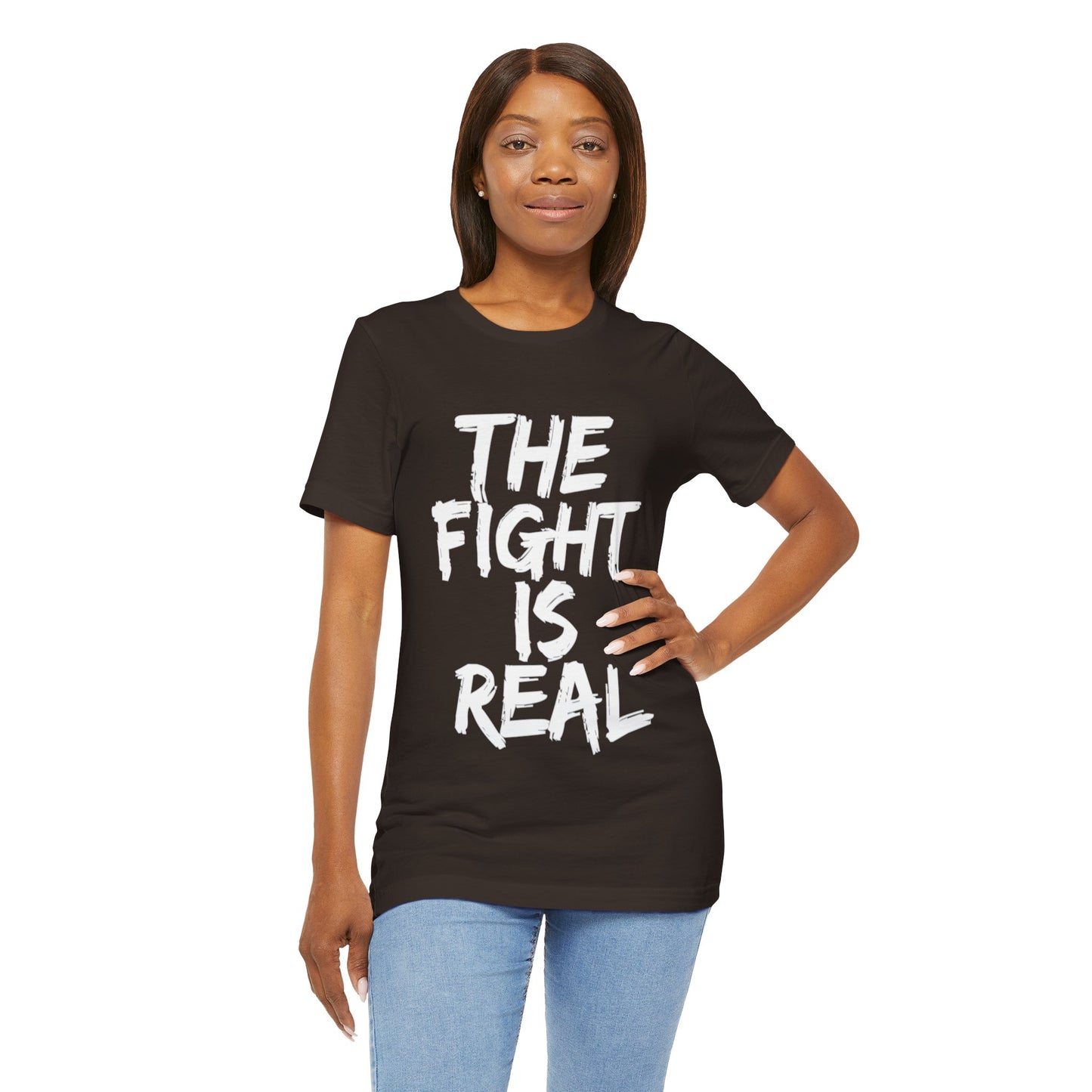 "The Fight is Real T-Shirt | Spiritual Warfare Christian Apparel by The Holy Fight"